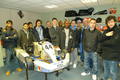 Motorsports students with Luther Blissett