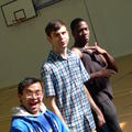 Waiting their turn at the Sports Relief event