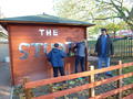 Preparing the outside of The Studio