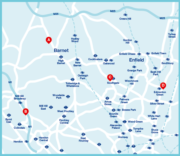 College locations map