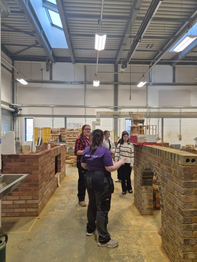 Construction tour at open event