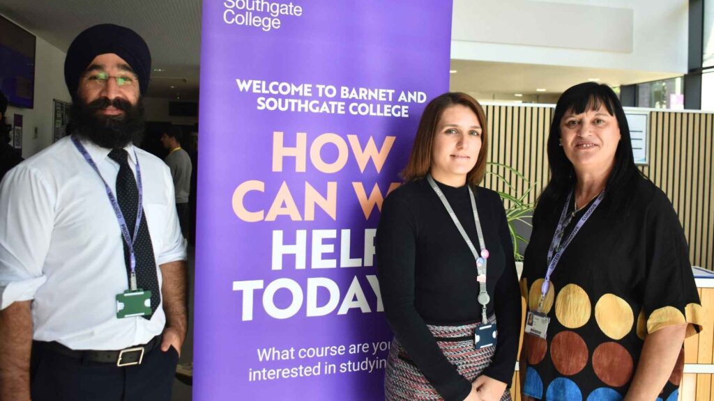 Kate James, Briony Parker and Hardeep Singh