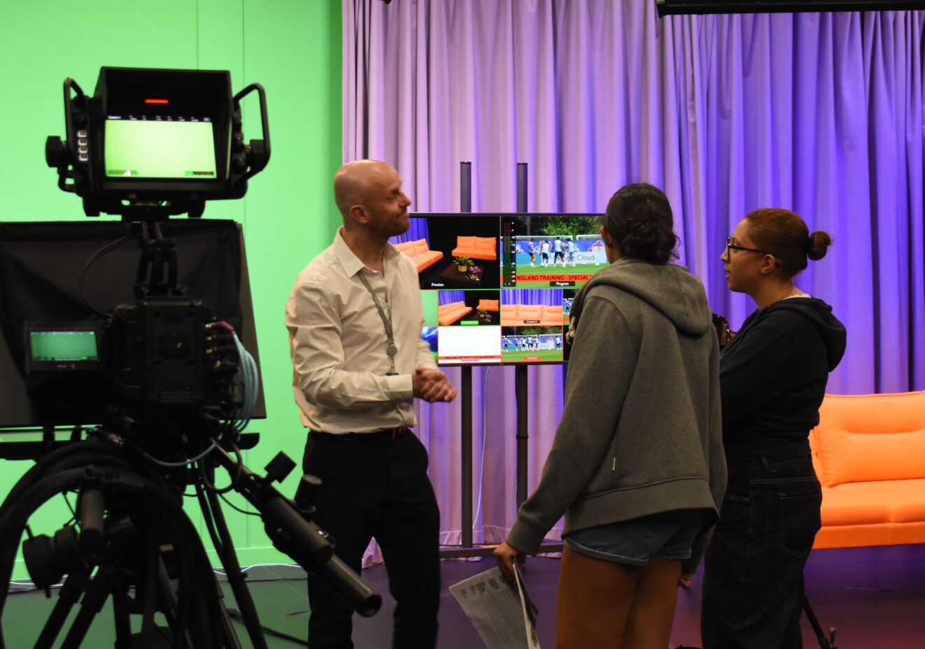 School leavers in the Green Studio