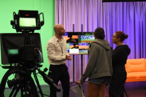 School leavers in the Green Studio