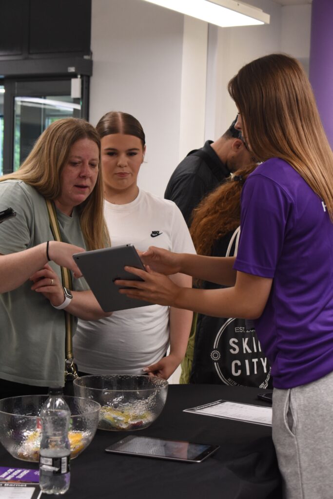 student ambassador checked in guests